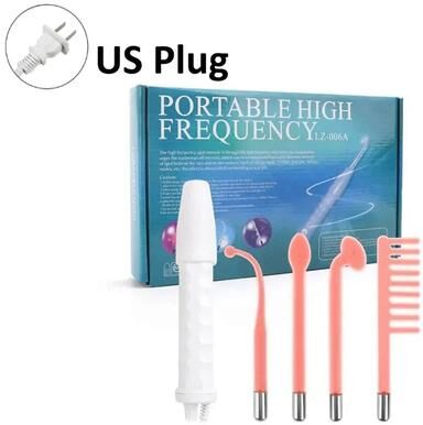 Inspire Select 4 In 1 High Frequency Facial Wand Acne Treatment Skin Tightening Wrinkle Reducing Portable Neon Therapy Tool us Plug
