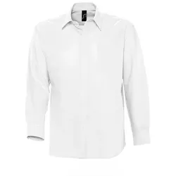 Men ́s Oxford-Shirt Boston Long Sleeve | SOLO INVEST FRANCE SAS | White | 4XL