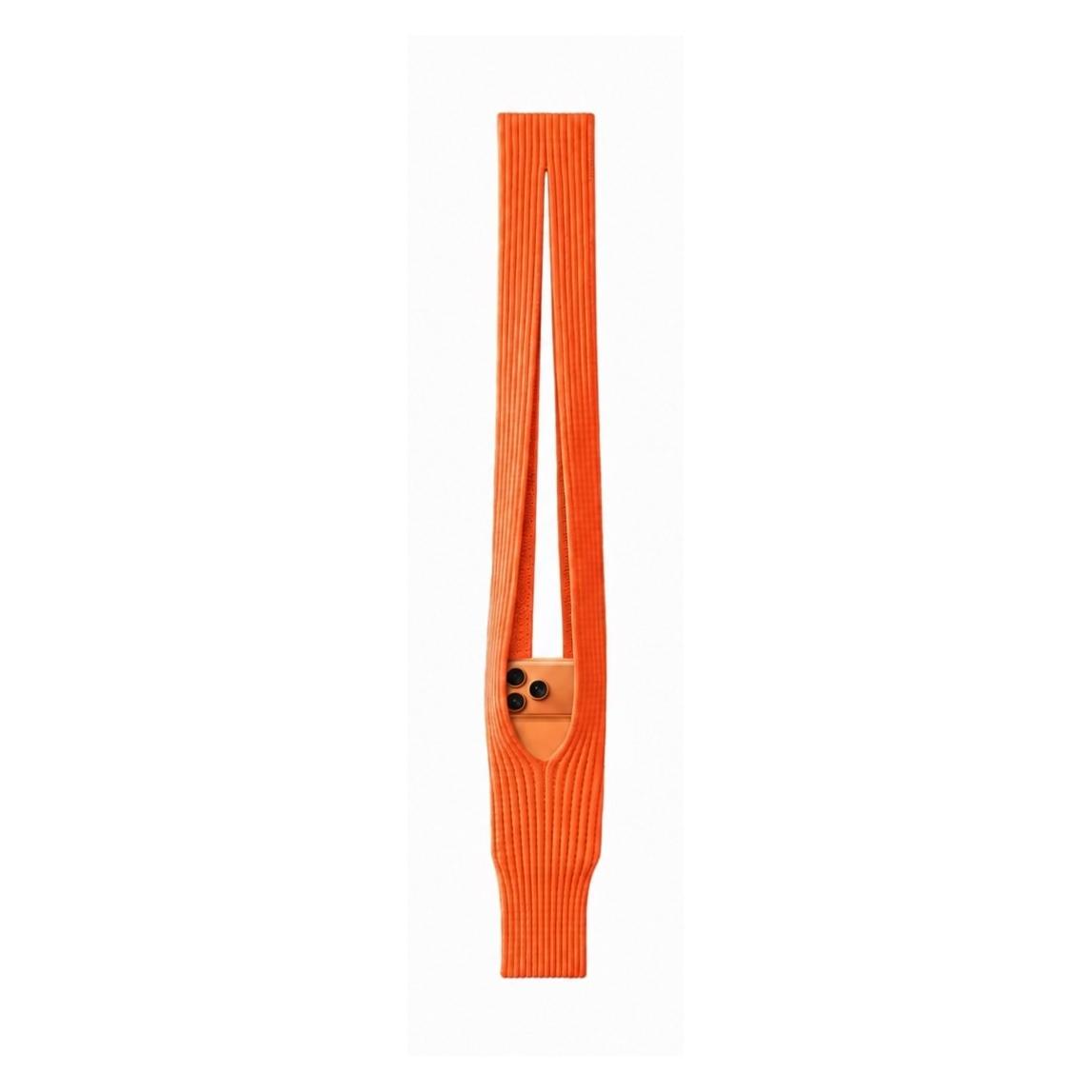 Machino Back panel cover iPhone sock SHORT SIZE (40cm) Orange (Apple iPhone X) (MACHINO)