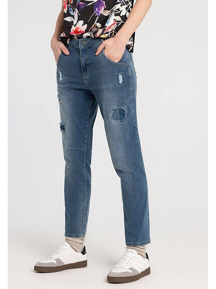 More & More Jeans - Boyfriend fit - in Blau - 34
