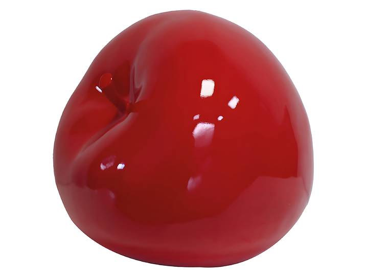 Skulptur Apfel rot 36 x 36 x 36cm Rot