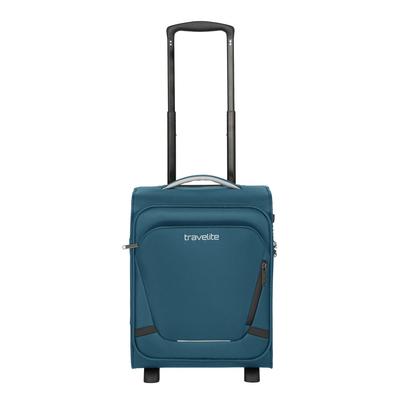 Handgepäck-Trolley TRAVELITE "JETPACK Wings 2 Cabin Handgepäck Koffer", Gr. B/H/T: 30cm x 40cm x 25cm 25 l, blau (petrol), Polyester, unifarben mit Farbeinsätzen, Koffer, Weichgepäck, passend für Eurowings und viele gängige Airlines