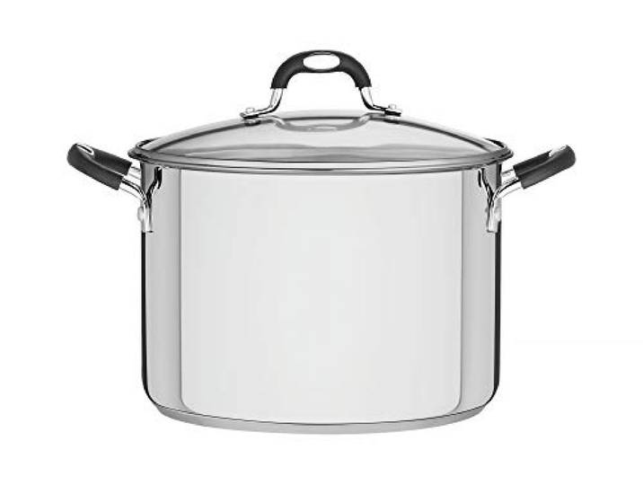 Tramontina Kochtopf, Gemüsetopf, Glasdeckel mit Dampföffnung, 30cm, Topf groß 15,4l, Edelstahl, für alle Herdarten geeignet
