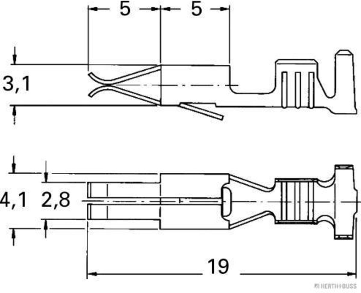 Herth+Buss Elparts Connettore per crimpatura 50251813
