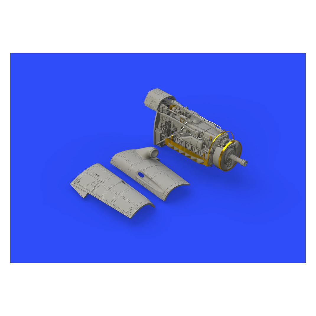 Eduard Bf 109F engine & fuselage guns f. (648300)