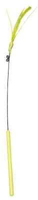 Uplift Treasures Interactive Feather Wand Cat Teaser Toy yellow