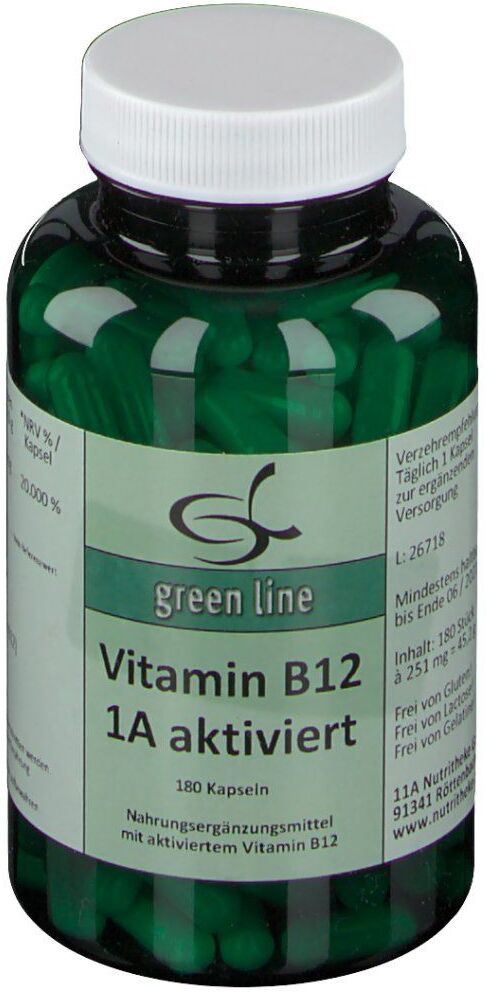Nutritheke Vitamin B12 1A aktiviert Kapseln 180 St