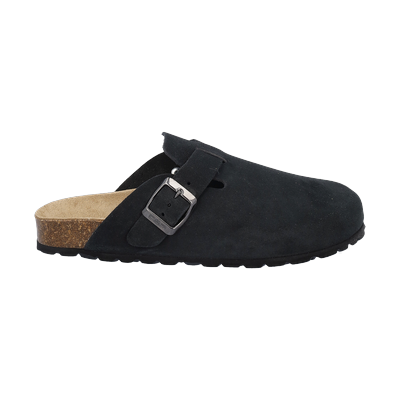 Hausschuh CMP "NAVARRO WMN SLIPPERS", Damen, Gr. 40, schwarz (nero), Leder, Schuhe Hausschuh
