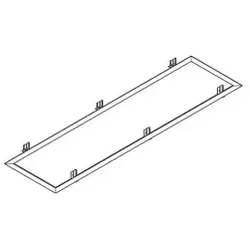 Siteco 59MQ16005021 Apollon squareDeckeneinbaurahmen,Einbau