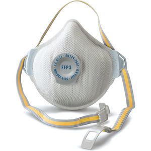 Moldex Atemschutzmaske Air Plus 3405, FFP3 R D, wiederverwendbar, mit Ventil, 5 Stück