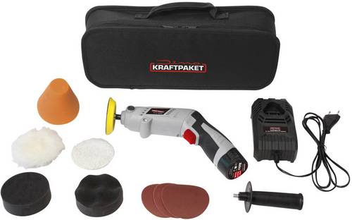 Dino KRAFTPAKET Multiplex Drehbar in Stabform 640256 Akku Rotationspoliermaschine 10.8V 100W 400 - 3000 U/min 80mm