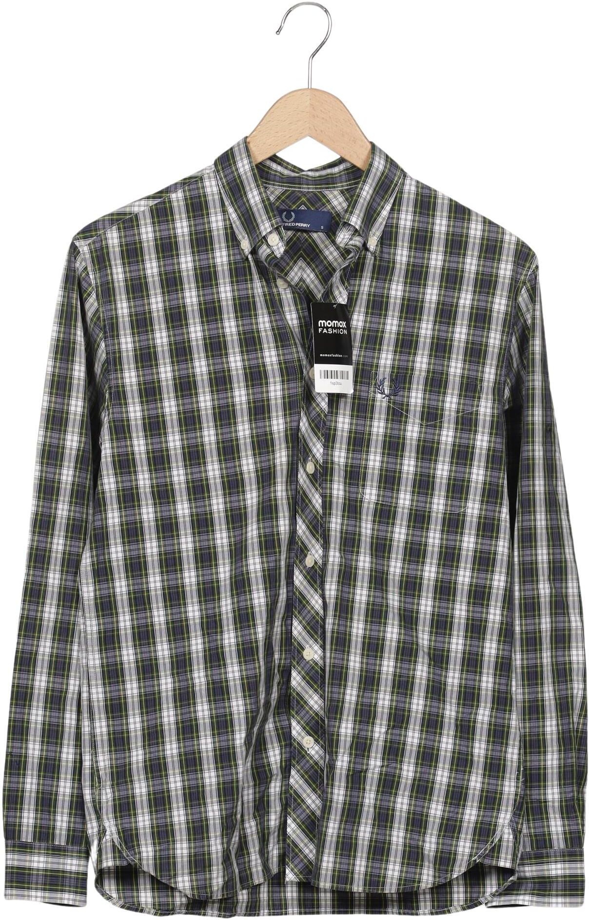 Fred Perry Herren Hemd, Mehrfarbig, Gr. S, Baumwolle - Second Hand