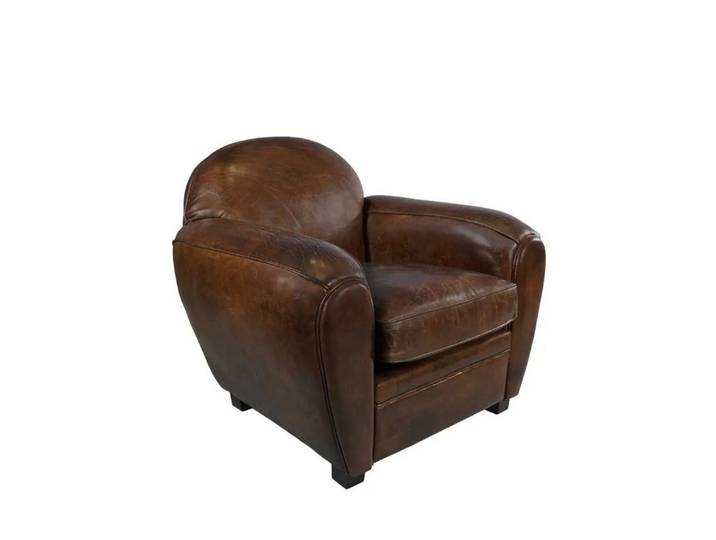 moebelfaktor Sessel Midtown Vintage-Cigar, abnehmbares Sitzpolster