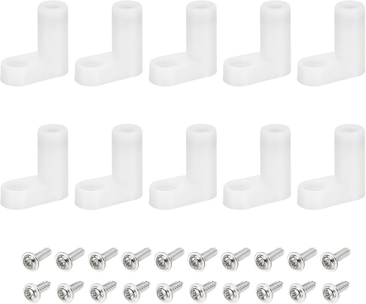Sets PCB kunststof vaste poten wit montage afstandhouders 20 mm met schroeven voor moederbord en spelconsole
