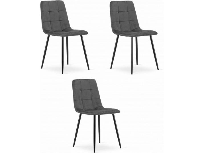 Best for Home Esszimmerstuhl Esszimmer stuhl aus Velours – ergonomisch, komfortabel (4er-Set, 4 St), Ergonomische Polsterung Veloursbezug Leicht & stapelbar