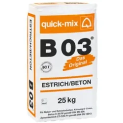 quick-mix B 03 Estrich/Beton - 25 kg Sack