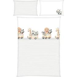 Baby Best Flanell Wende-Bettwäsche 40x60 / 100x135 cm, grau