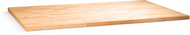 B2B Partner Werkbankplatte, Buche-Massiv-Platte, 2000 x 800 x 40 mm