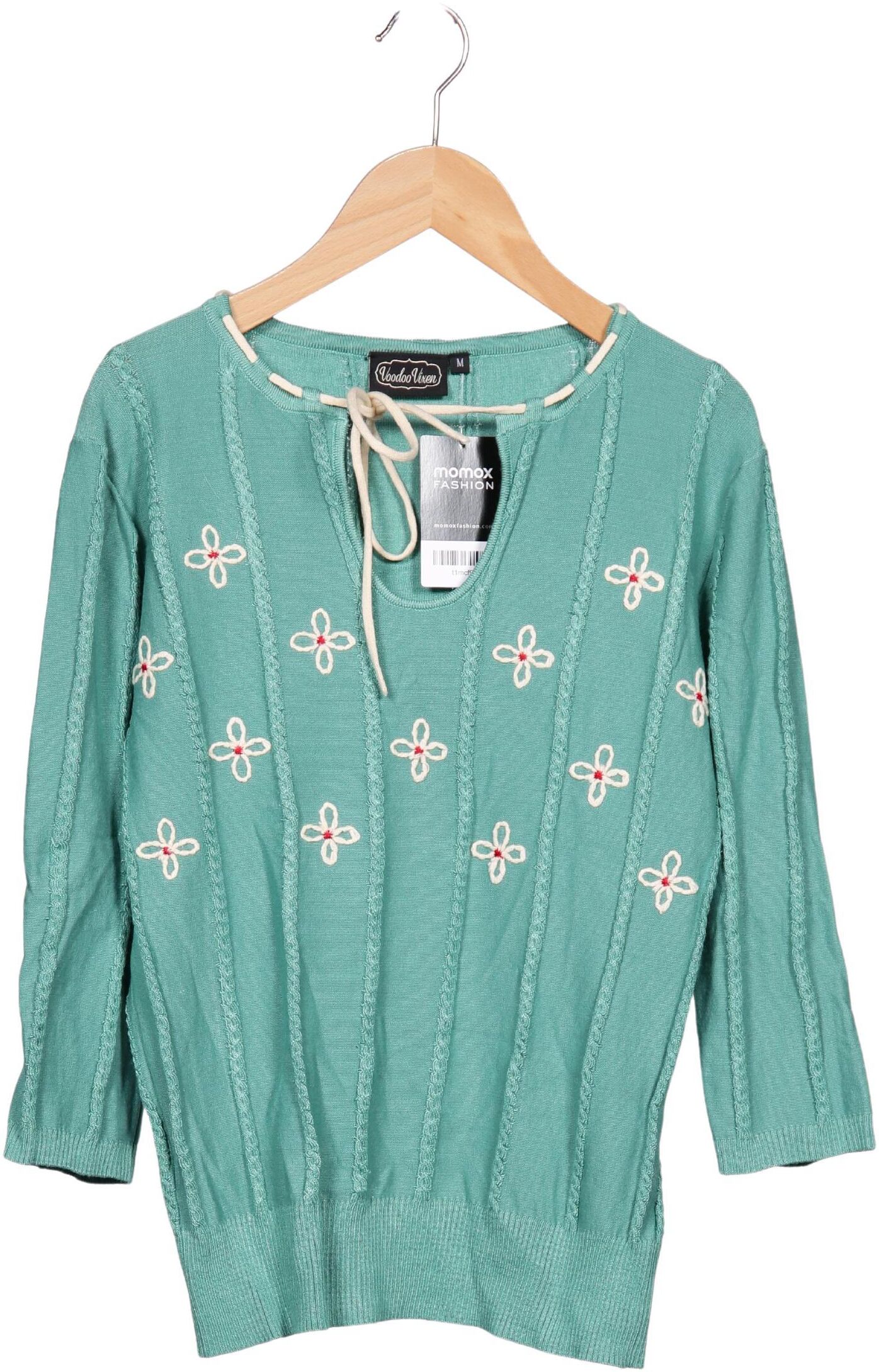 Voodoo Vixen Damen Pullover, Grün, Gr. M, Viskose / Synthetik - Second Hand