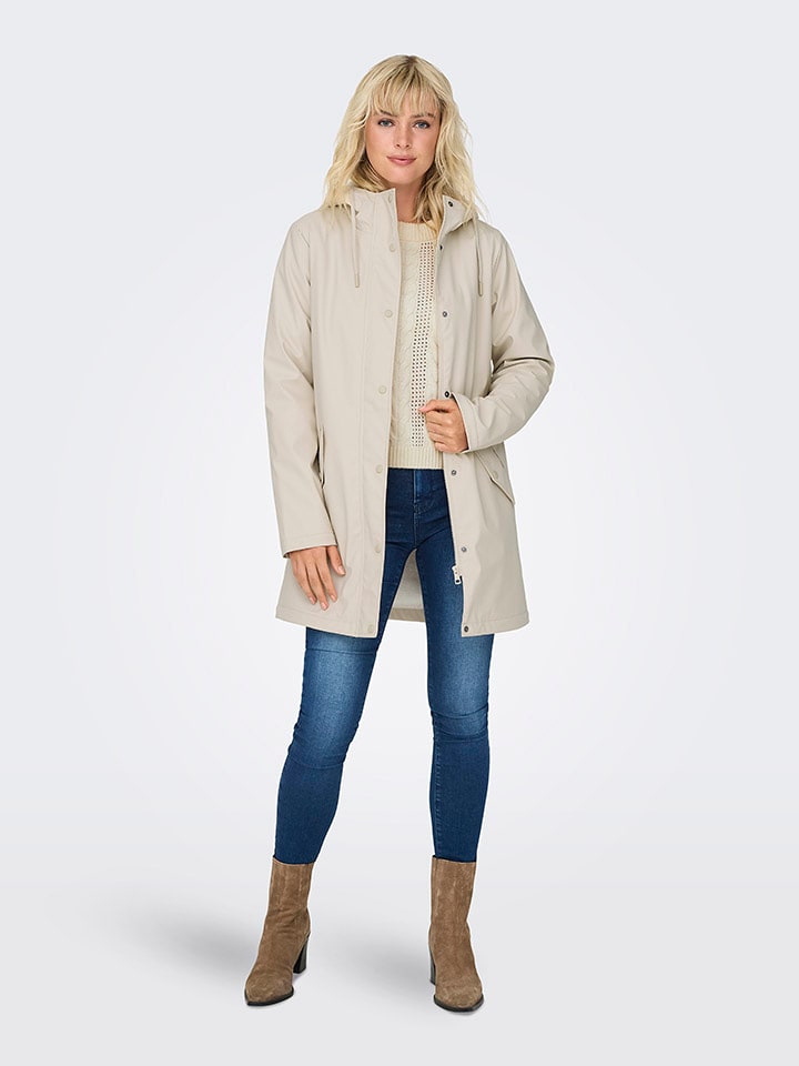 ONLY Regenjacke "ONLSALLY" in Creme - M