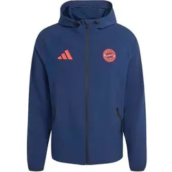 ADIDAS Herren Fanjacke FC Bayern München Tiro Travel Windbreaker, Größe XS in Blau Blau