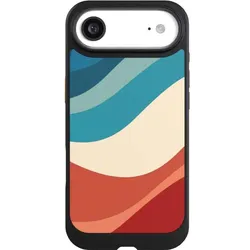 Nivocase Hülle für Apple iPhone Air Handyhülle NIVOcore Case Schwarz Farbe Farbverlauf Welle (Apple iPhone Air), Smartphone Hülle, Schwarz