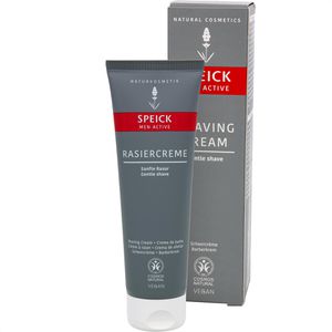 Speick Rasiercreme Men Active Bio, Tube, hautberuhigend, mit Schilfrohrextrakt, für normale Haut, 75 ml
