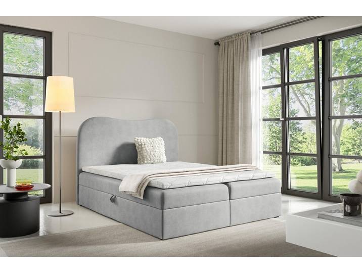 yourhouse24 Boxbett Ambra Lux (Bonell-Matratze und Topperr), mit zwei Bettkästen (Bonell, Topper), inkl. Bettkäasten und Topper