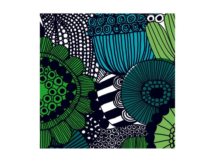 Marimekko Serviette Siirtolapuutarha 33x33 cm Lot de 20 Blue-Green
