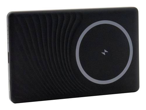 RealPower Powerbank 5.000 mAh USB PD, Qi Wireless Charging, Magsafe USB-C PD Schwarz