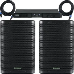 McGrey PA-4502 1 HE 2x 450 Watt Monitor Set