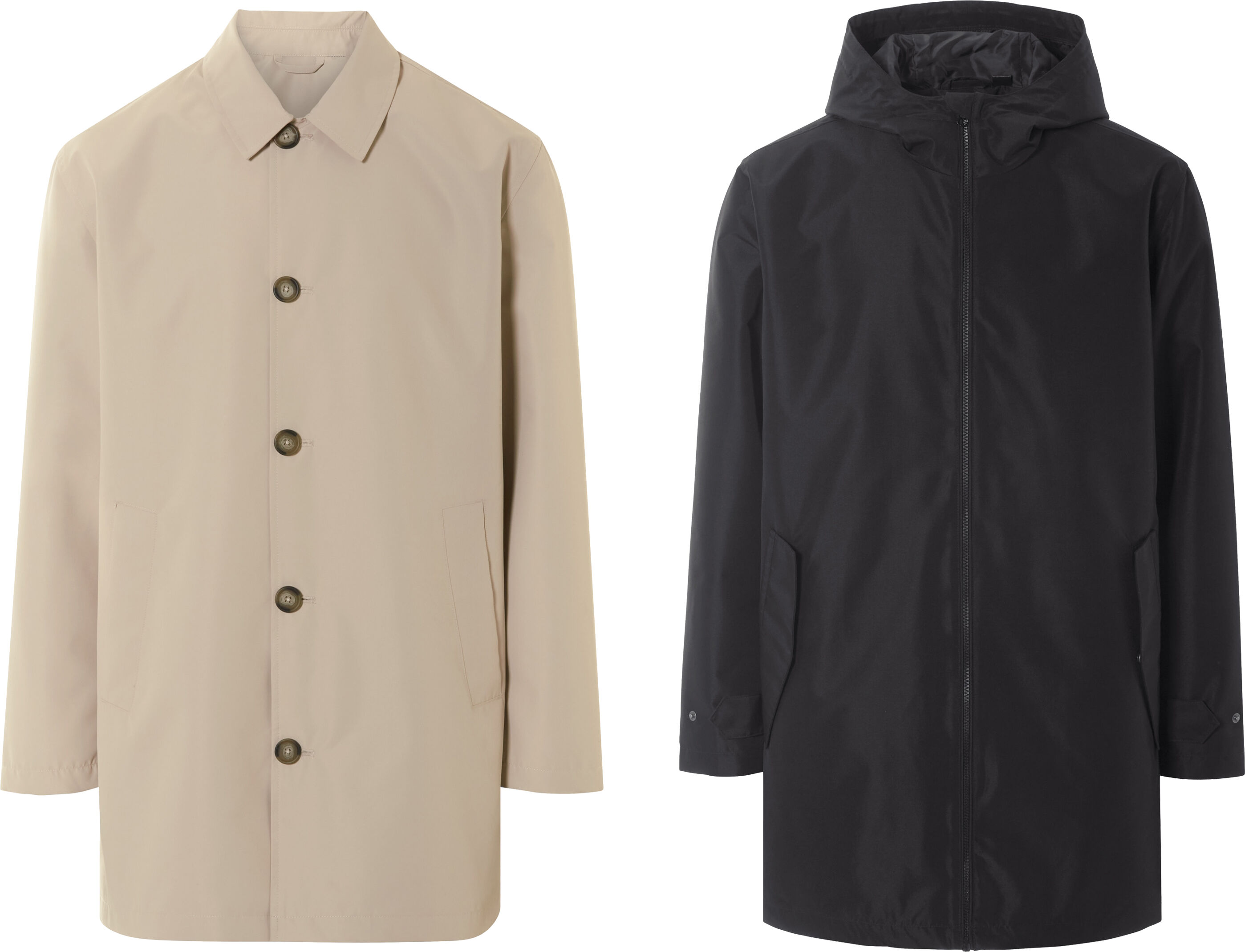 LIVERGY® Herren Trenchcoat, mit Gehschlitz