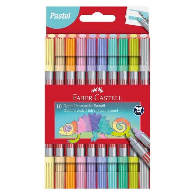 Faber-Castell Doppelfasermaler Pastell (10x) (151112)