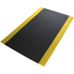 etm Anti-Ermüdungsmatte Softer-Work-Mat, Werkstatt, schwarz/gelb, 60 x 100cm