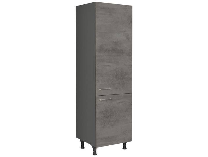 Nobilia Geräteumbauschrank Riva, Schiefer, 1 Fächer, nur wie online abgebildet bestellbar, 60x216.6x58 cm, Blauer Engel, Pefc, Goldenes M, Made in Germany, DGM-Klimapakt, Küchen, Küchenmöbel, Küchenschränke, Geräteumbauschränke
