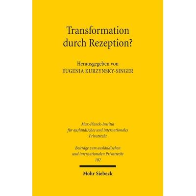 Transformation durch Rezeption?, Gebundene Ausgabe von , Mohr Siebeck, 978-3-16-153319-8