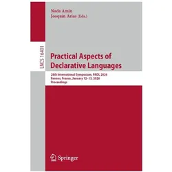 Practical Aspects of Declarative Languages, Fachbücher von Nada Amin, Joaquín Arias