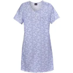 Trofe Sweet Flower Woman Dress Blau Muster Baumwolle X-Large Damen