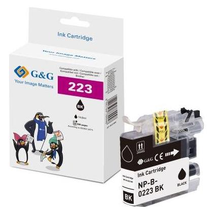 G&G XL-Druckerpatrone kompatibel Brother LC-223BK, schwarz (BK) (18822)