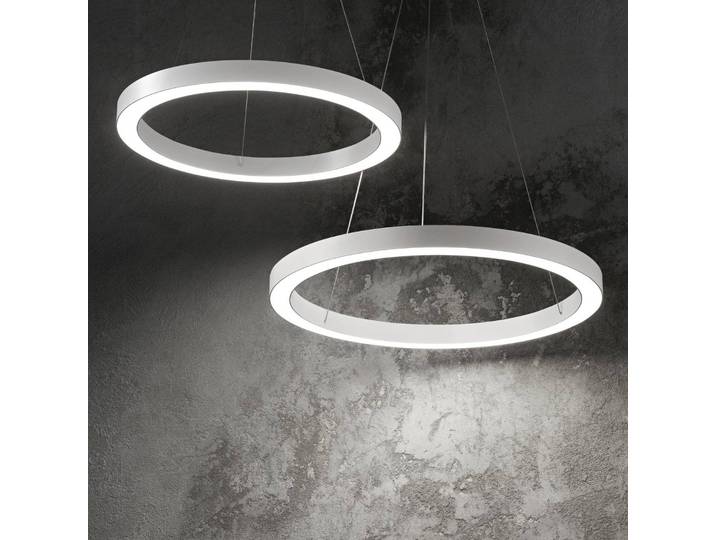 ideal lux Hängeleuchte Oracle, weiß / opal, für Wohn- / Esszimmer, Aluminium, Modern