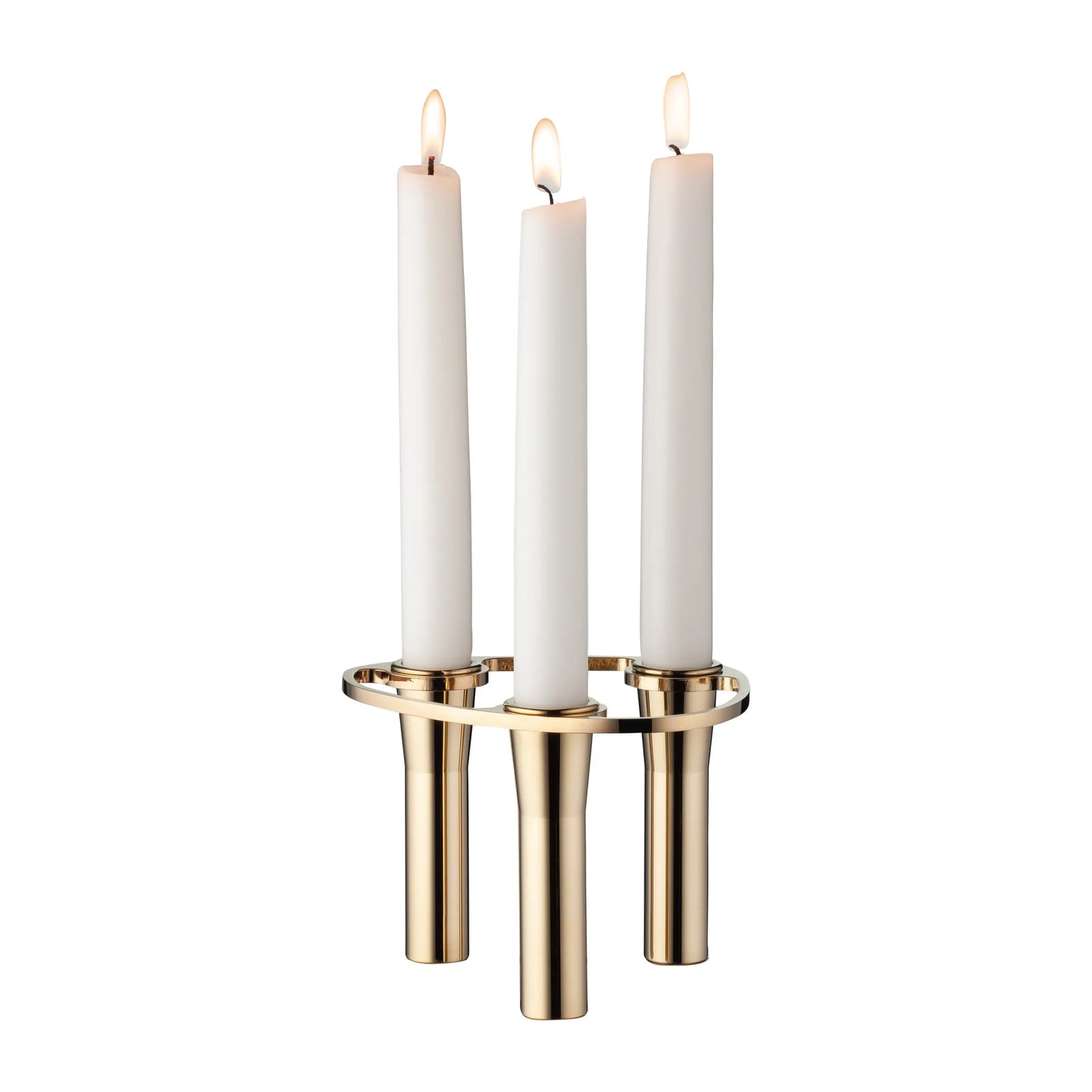 LIND DNA Lind Curve combineerbare kandelaar Triple 24K verguld