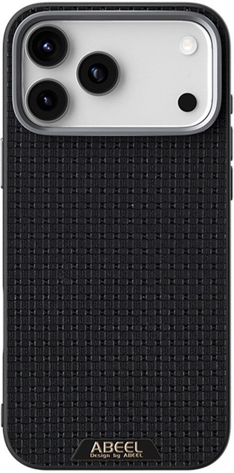 ABEEL iPhone 18 Pro / 17 Pro Textured Micro-Embossing Cover - MagSafe Kompatibel - Sort