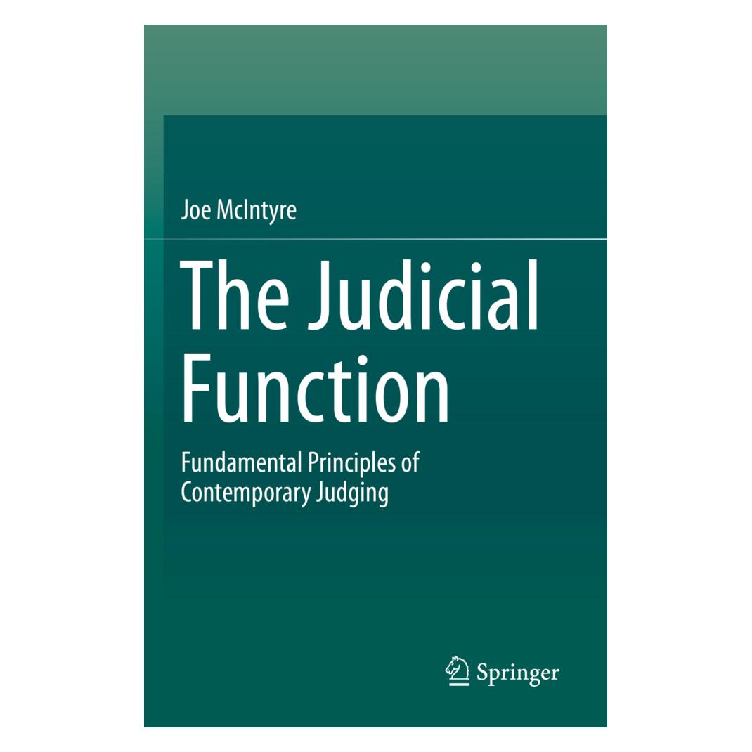 Springer The Judicial Function (Englisch, Softcover, Joe McIntyre) (56161966)