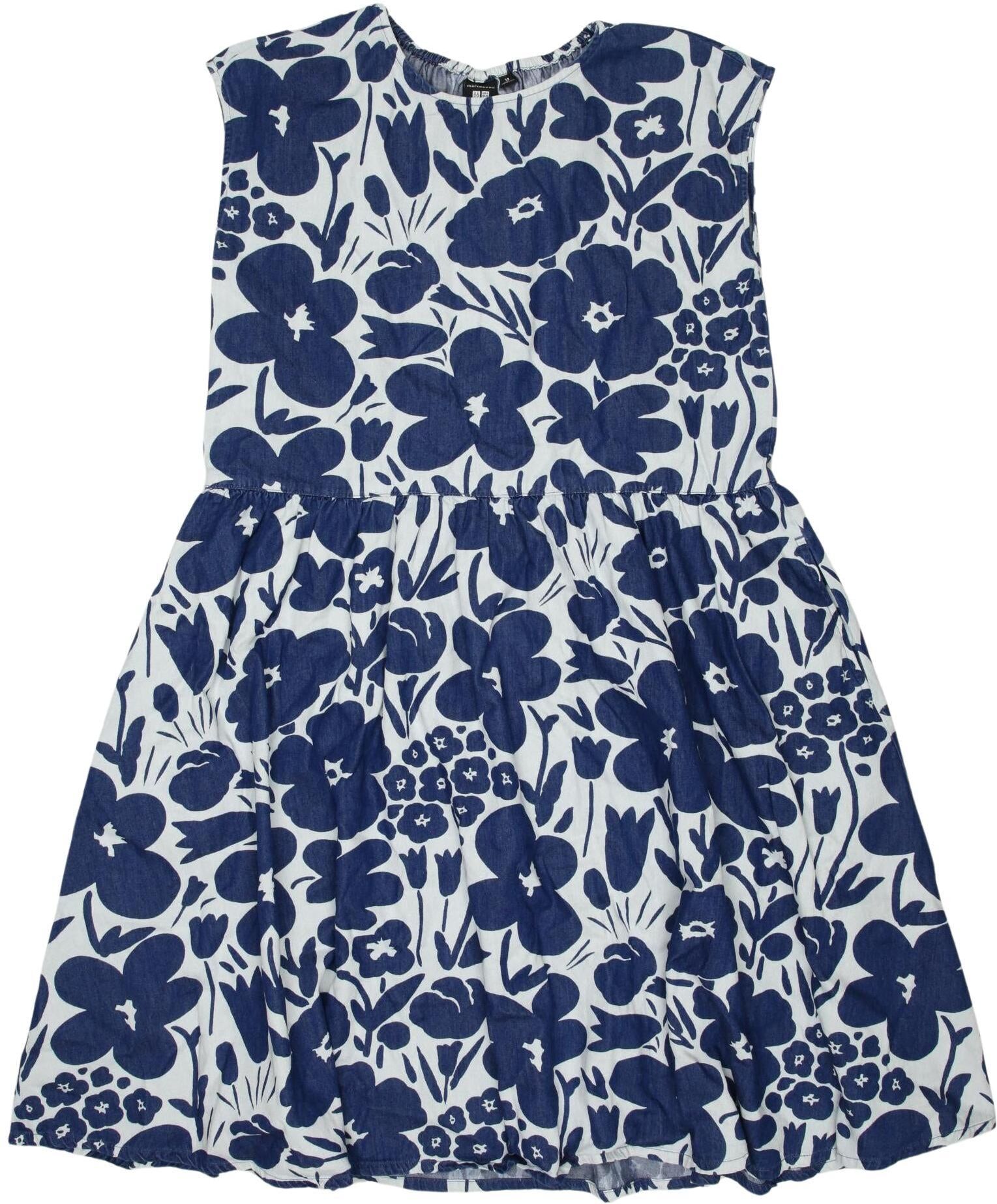 Uniqlo x Marimekko Mädchen Kleid, Mehrfarbig, Gr. EU 164, Baumwolle - Second Hand