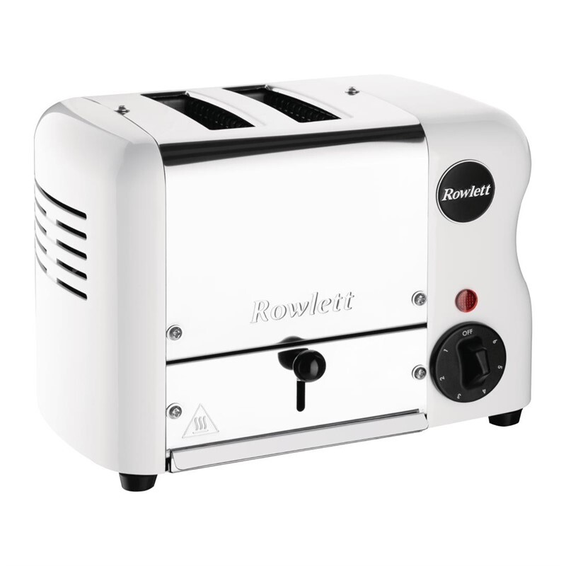 Rowlett Esprit 2 Slot Toaster | weiß | Edelstahl | mit Sandwichkäfig