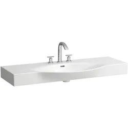 LAUFEN PALACE Waschtisch, 3 Hahnlöcher, mit Überlauf, 1200x510mm, weiß, H8117040001081