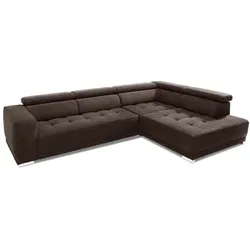 SOMETA Ecksofa Cocoon Stoff Braun Espresso