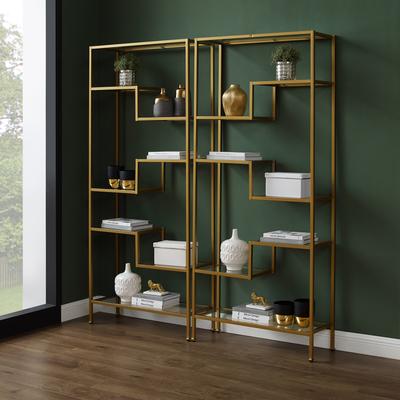Crosley Furniture "Crosley Sloane 2Pc Etagere Set - 12.5""x69.5""x78"""