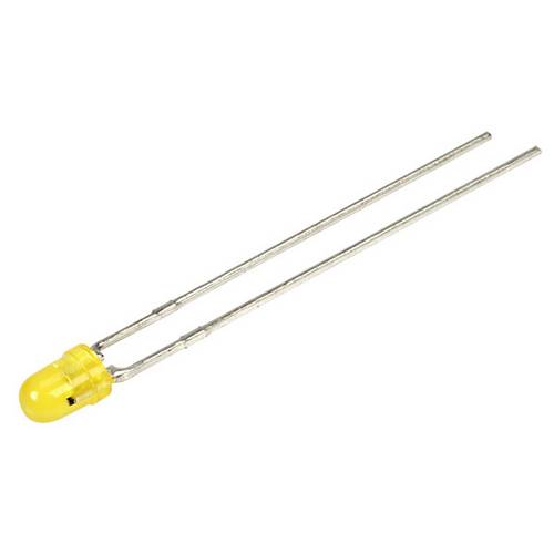 Kingbright LED bedrahtet Gelb Rund 3mm 15 mcd 40° 17.5mA 6V