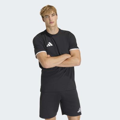 Trainingsshirt ADIDAS PERFORMANCE "ENTRADA26", Herren, Gr. XXL, schwarz, weiß, Obermaterial: 100% Baumwolle, Rundhals, Shirts, für Fußball und Freizeit, sportlicher Stil, Single Jersey Material
